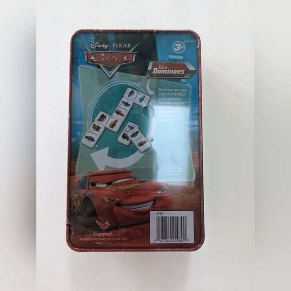 New Disney Pixar Cars Dominoes Tin Game - Picture 2 of 2